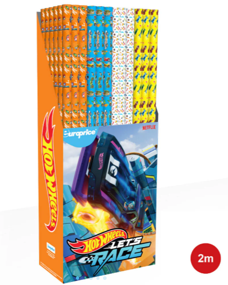 PRESENTPAPPER HOT WHEELS DISPLAY 50ST 70X200CM